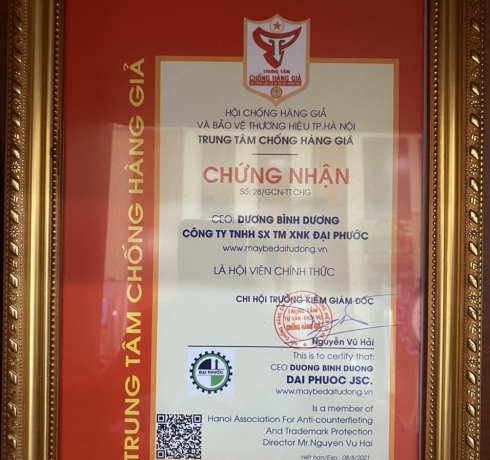 Đại Phước – Hội viên chính thức của trung tâm chống hàng giả Việt Nam